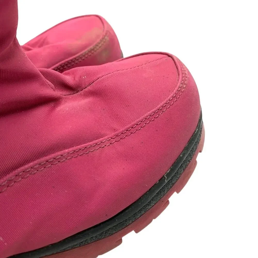 Lands End Girls Kids Pink Waterproof Warm Winter Boots Sledding Play sz 2
